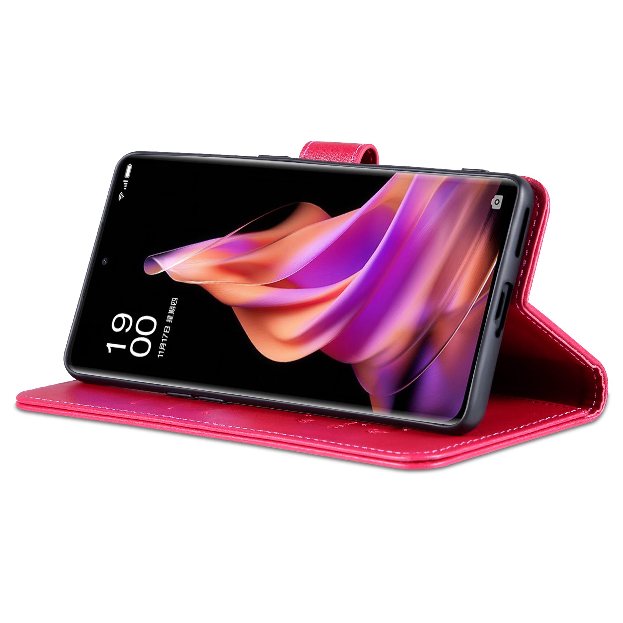 AZNS tekstureret PU-læderholdertaske til Oppo Reno9 5G Reno9 Pro 5G Magnetisk lås Anti-kollision tegnebog telefoncover AZNS tekstureret PU-læderholdertaske til Oppo Reno9 5G Reno9 Pro 5G Magnetisk lås Anti-kollision tegnebog telefoncover